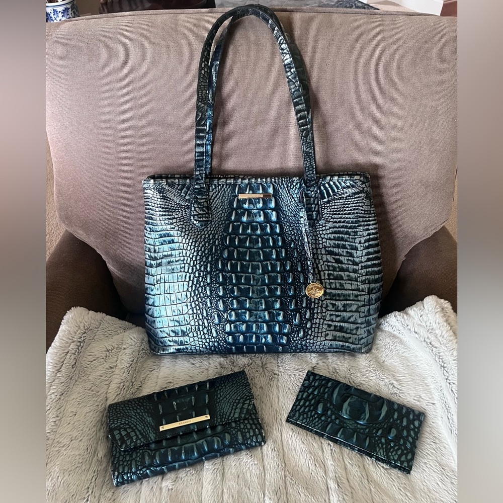 Brahmin tote & wallet set